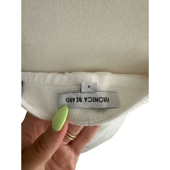 VERONICA BEARD White Halter Button Blazer Dress Size 6 - Picture 7 of 7